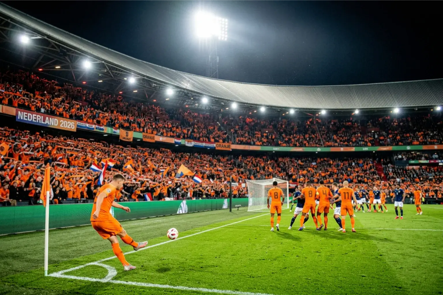 Nizozemska reprezentacija na Svjetskom prvenstvu 2026 u narančastim dresovima