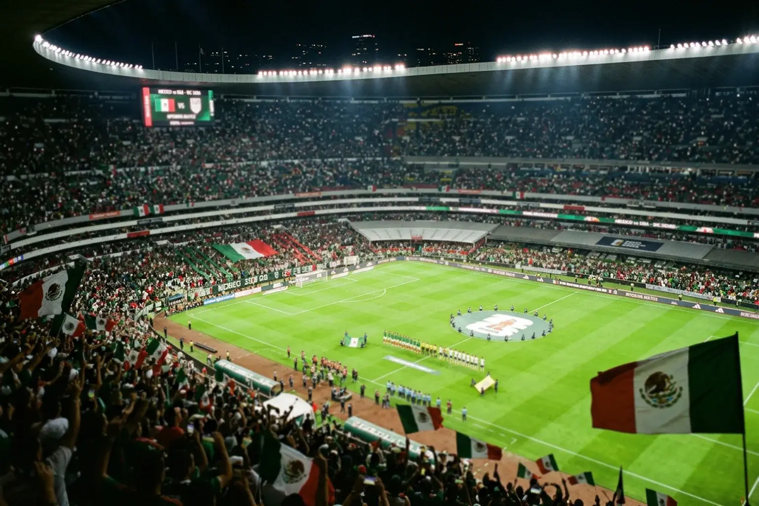 Skupina A na Svjetskom prvenstvu 2026 sa zastavama Meksika, Južne Koreje, Južne Afrike i Češke