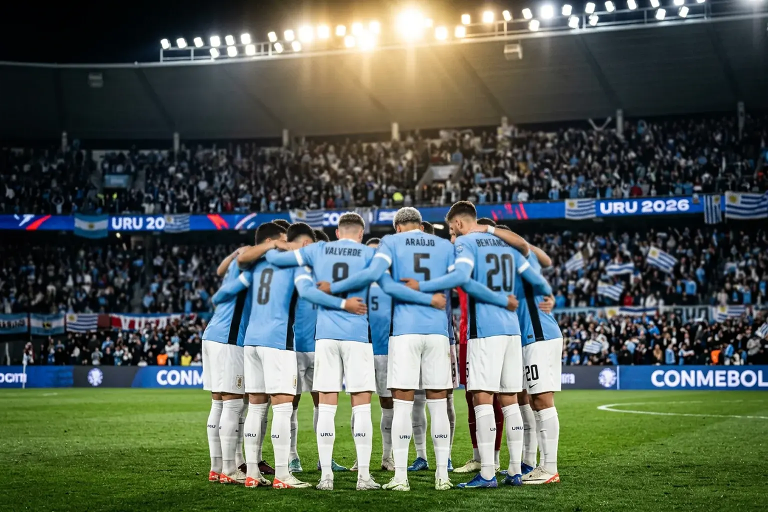 Urugvajska reprezentacija na Svjetskom prvenstvu 2026 u nebesko plavim dresovima